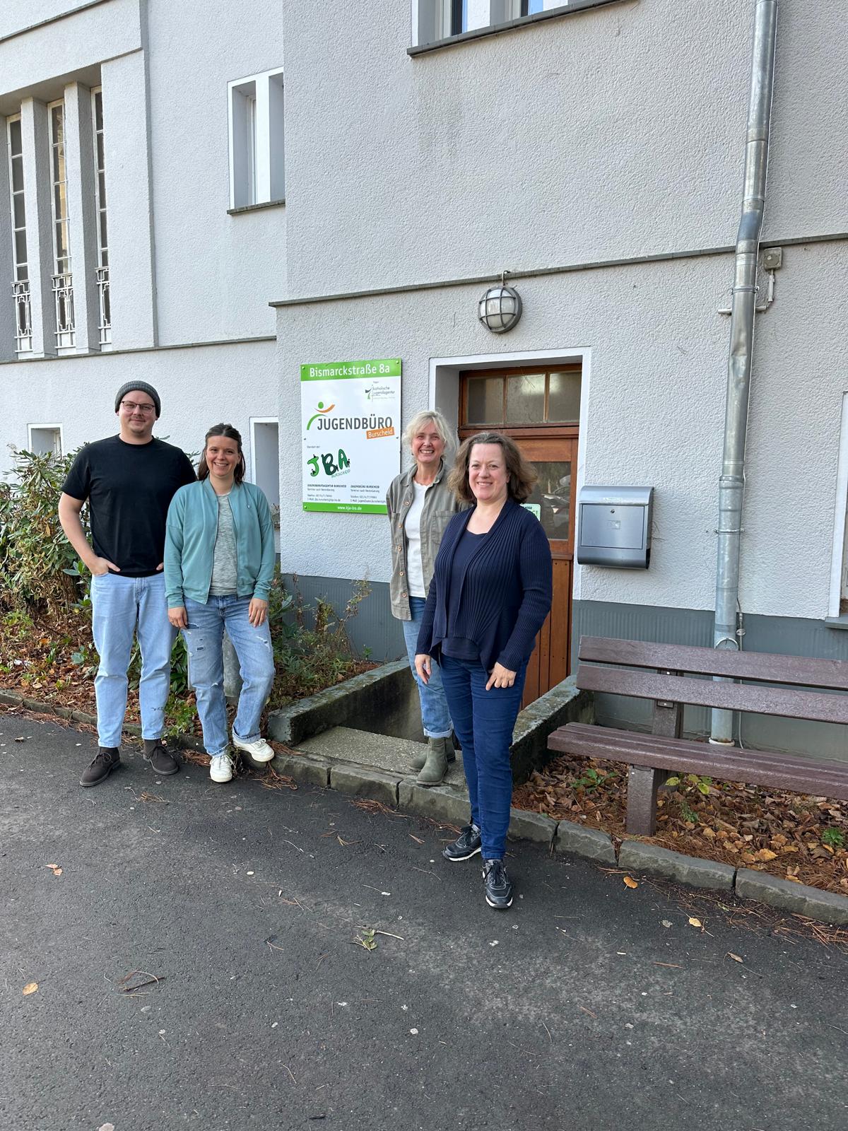 Team der Jugendberufsagentur: Justus Boddenberg, Steffi Sudhaus, Heike Witschel u. Christel Irmen. Anjana Brochhaus fehlt